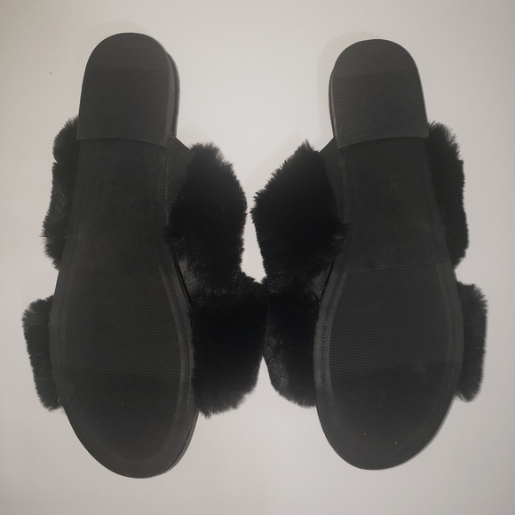 NWOB A New Day Faux Fur Slide On Sandals - Picture 8 of 10